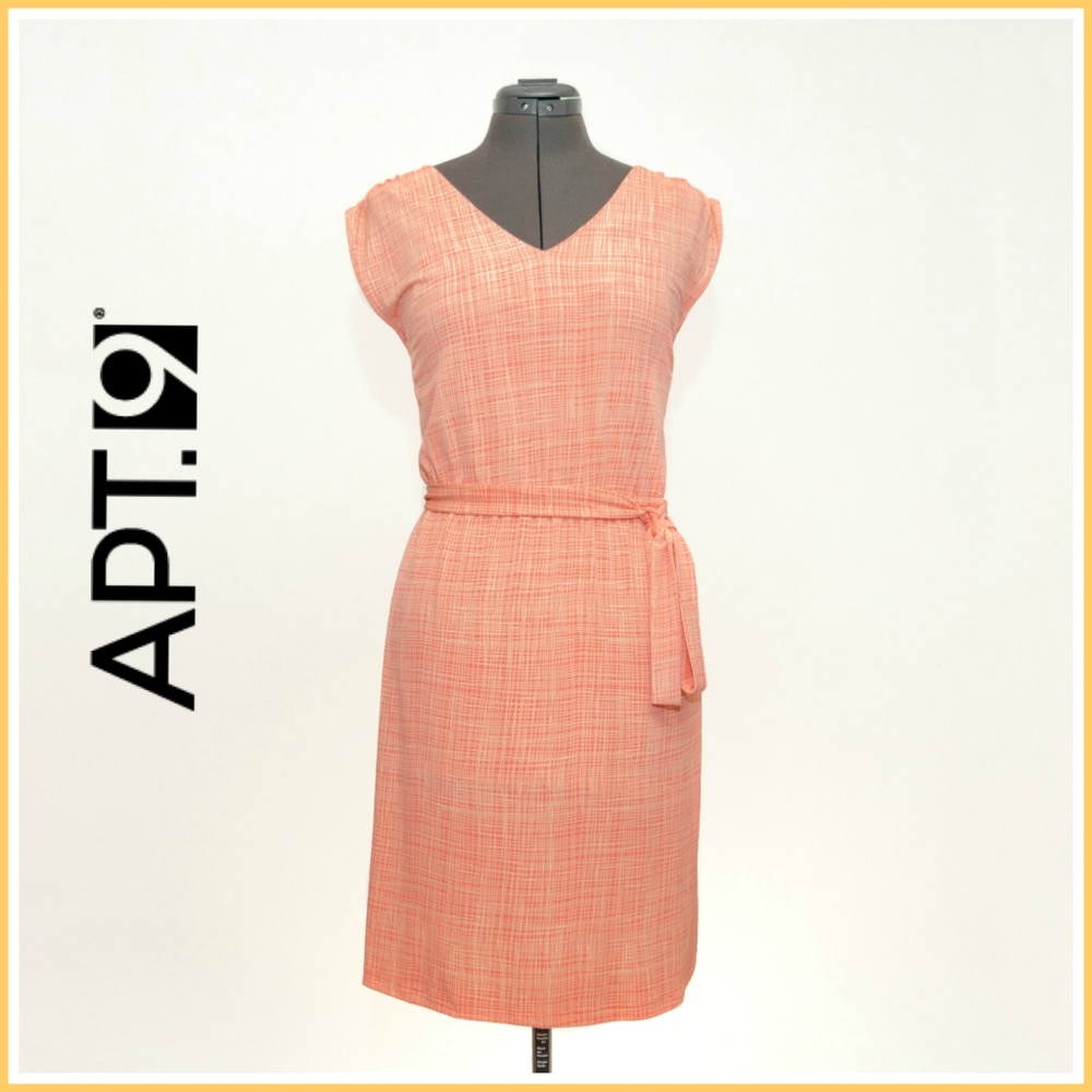 # APT.9 Coral Sleeveless Dress Sz Petite XL